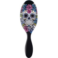 Wet Brush (Вет Браш) Массажная расчёска для волос Sugar Skull Purple Rose, 1 шт.
