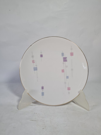 Чайное трио винтажное Schumann Arzberg Bavaria в пастельных тонах, фарфор, Германия, 1970-80гг.