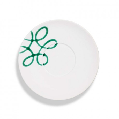 Gmundner Keramik Gmundner Keramik Pur Geflammt Grun Teeuntertasse Maxima 18 cm Gmundner Ceramics Pure Flamed Блюдце для зеленого чая Maxima 18 см