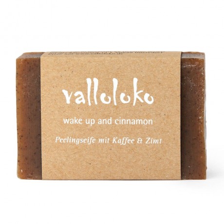 Valloloko Peelingseife Wake Up and Cinnamon 100g  Отшелушивающее мыло Пробуждение и корица 100г