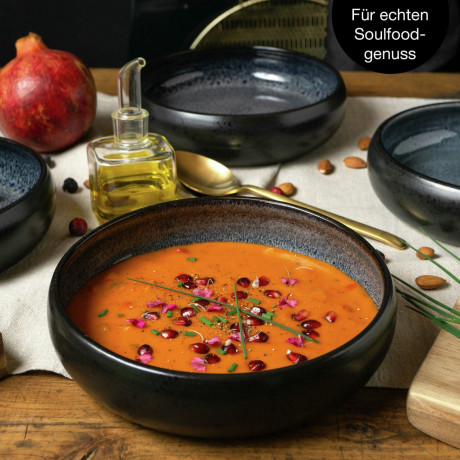 Moritz & Moritz Moritz & Moritz Suppenteller 4-tlg. REACTIV grau Суповые тарелки Moritz &amp; Moritz 4 шт. РЕАКТИВНЫЙ