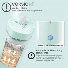 TOPMELON TOPMELON Wasserkocher zum Kochen von Wasser, 350ML Reise-Wasserkocher 300W  TOPMELON Чайник для кипячения воды, 350 мл Дорожный чайник, 300 Вт
