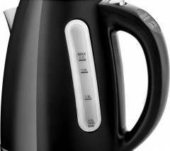 eta eta Wasserkocher ELA digi ETA959890020, 1,7 l, 2100 W, schwarz, Transparenter Deckel, Edelstahlausfuhrung  чайник ELA digi ETA959890020, 1,7 л, 2100 Вт, черный, прозрачная крышка, дизайн из нержавеющей стали