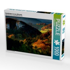 CALVENDO Puzzle CALVENDO Puzzle Herbstfarben im Jura (Schweiz) Пазл CALVENDO Puzzle Краски осени в Юре (Швейцария)