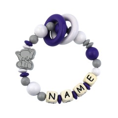 elefantasie Greifling Kleiner Elefant personalisiert mit Namen Игрушка для захвата слоненка