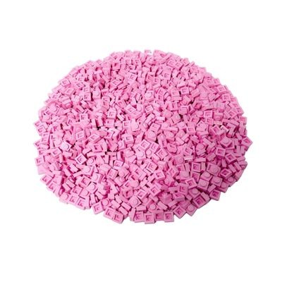 LEGO LEGO 1x1 Platten Rosa -  50 Stuck - Bright pink plate 3024 Тарелки LEGO 1x1 розовые - 50 штук - Ярко-розовая тарелка 3024