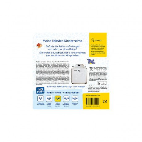 Ravensburger ministeps: Ri-ra-rutsch! Erste Kinderreime zum Anhoren ministeps: Ри-ра-скольжение! Первые детские стишки для прослушивания