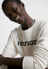 Tommy Hilfiger REG MONOTYPE EMB Sweatshirt weathered white REG MONOTYPE EMB Толстовка выветрившийся белый