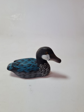 Винтажные фигурки из дерева "Семья из 5 уточек", ручная роспись, Германия, 1960-70гг.