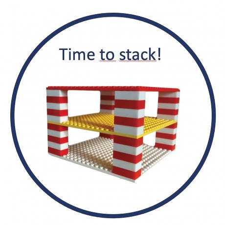 Open Bricks stapelbare Strassenplatte Platte 32x32 Noppen grau Gerade Штабелируемая дорожная плита 32x32 ручки серая прямая