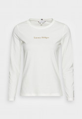 Tommy Hilfiger SLIM Long sleeved top ecru SLIM Топ с длинными рукавами экрю