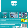 GILLETTE Rasierklingen, Mach3, 20 St, Джилетт Сменные кассеты Mach3 для мужской бритвы, 20 шт.