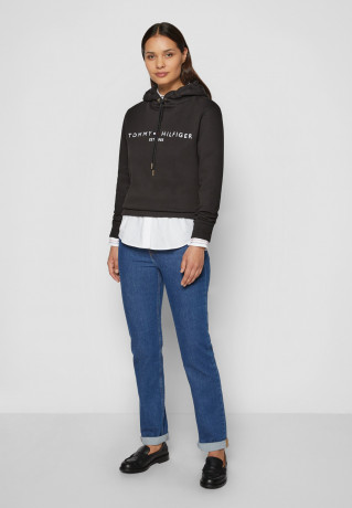 Tommy Hilfiger Hoodie schwarz толстовка с капюшоном черный