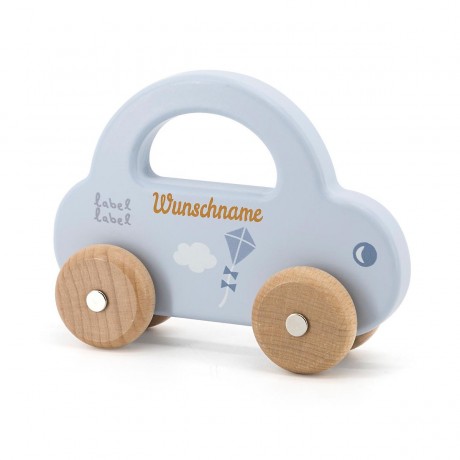elefantasie Holzspielzeug Auto personalisiert mit Namen Деревянная игрушечная машинка с именем