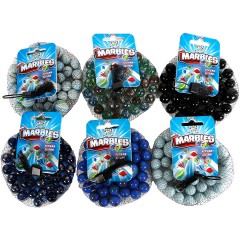 Marbles Glasmurmeln 42er 6-fach sortiert Мрамор стеклянный мрамор 42 ассорти