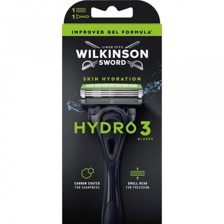 WILKINSON SWORD Hydro 3 Rasierer mit 1 Klinge, 1 St, Вилкинсон Сворд Бритва Hydro 3 с 1 кассетой, 3 лезвия, увлажняющий гель