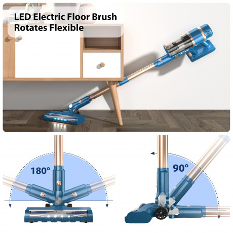 APOSEN APOSEN Akku-Hand-und Stielstaubsauger Stielstaubsauger P2, 28Kpa, Echtzeit-Leistungsanzeige, 210,00 W, Beutellos, Burstenloser 210-W-Motor mit 70.000 U/min, doppelte Zyklonfilterung  Беспроводной ручной и стержневой пылесос APOSEN Ручной пылесос P2
