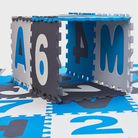 Pink Papaya Puzzlematte mit Zahlen und Buchstaben Kids Zone Коврик-пазл с цифрами и буквами Kids Zone