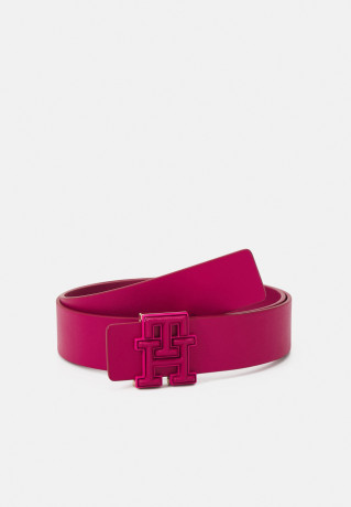 Tommy Hilfiger LUX  Belt bright cerise pink ЛЮКС Ремень ярко-вишнево-розовый