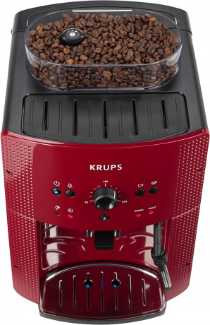 Krups Krups Kaffeevollautomat EA8107 Arabica, 2-Tassen-Funktion, manueller Dampfduse, 2 voreingestelle Kaffeestarken  Полностью автоматическая кофемашина Krups EA8107 арабика, функция на 2 чашки, ручное паровое сопло, 2 предустановленные крепости кофе