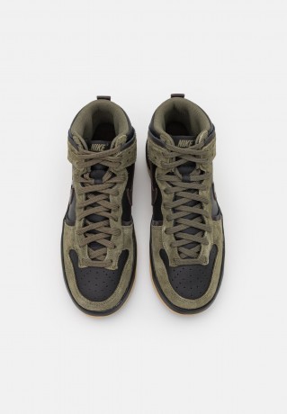 Nike Sportswear WMNS DUNK HIGH UP Sneaker high olive/wolf grey/black/brown/sesame WMNS DUNK HIGH UP Высокие кроссовки женские оливковый/волчий серый/черный/коричневый/кунжутный