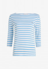 Tommy Hilfiger SLIM CODY STP B-NK 3/4SLV Long sleeved top bleu  SLIM CODY STP B-NK 3/4SLV Топ с длинными рукавами синий