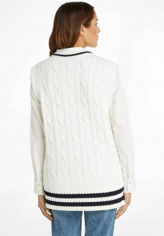 Tommy Hilfiger VARSITY C NK Jumper offwhite VARSITY C NK джемперы от белого