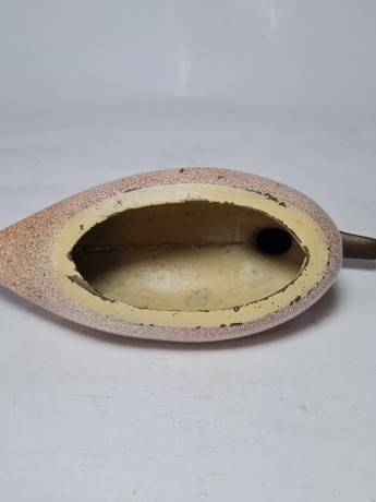 Статуэтка винтажная среднего размера "Уточка", дерево, 8 x 17 см, Германия, 1960-70гг.