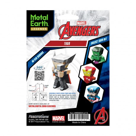 Metal Earth: Marvel Avengers Thor Mini Металлическая земля: Marvel Avengers Thor Mini