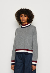 Tommy Hilfiger MOCK Jumper medium heather grey МАК джемперы средний вересковый серый