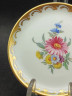 Тарелка декоративная винтажная Gerold Bavaria "Розовая гербера" с золотистой окантовкой, фарфор, 10 см, Германия, 1960-70гг.