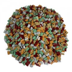 LEGO LEGO 1x2 Mauersteine Bunt - 500 Stuck - Mixed 98283 LEGO 1x2 Bricks Colorful — 500 штук — смешанный 98283