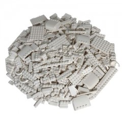 LEGO LEGO Steine Weiss gemischt - 1.000 Stuck - White brick mix Кирпичи LEGO белые смешанные - 1000 штук - Смесь белых кирпичей