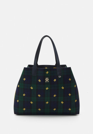 Tommy Hilfiger ICONIC TOTE SET Tote bag dark green ICONIC TOTE SET Сумка-тоут темно-зеленый